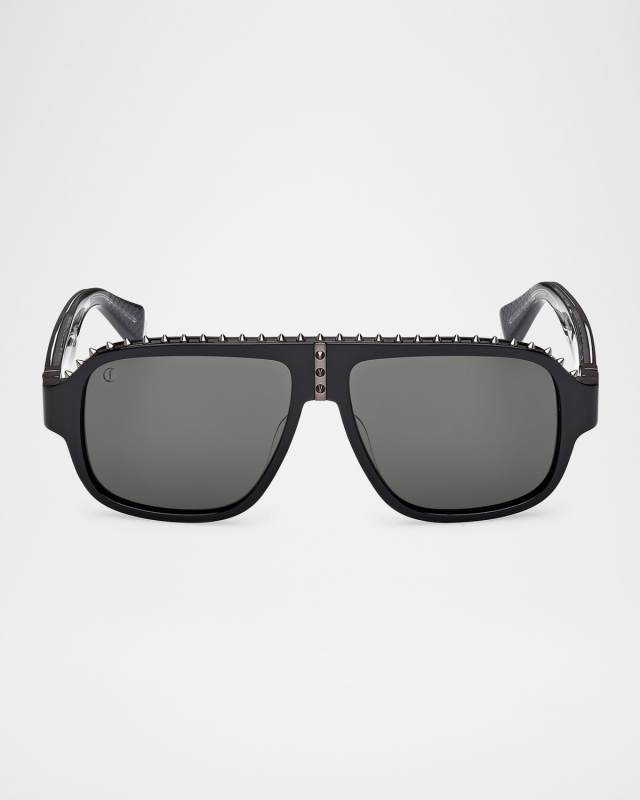 Roller Spiked Aviator Sunglasses